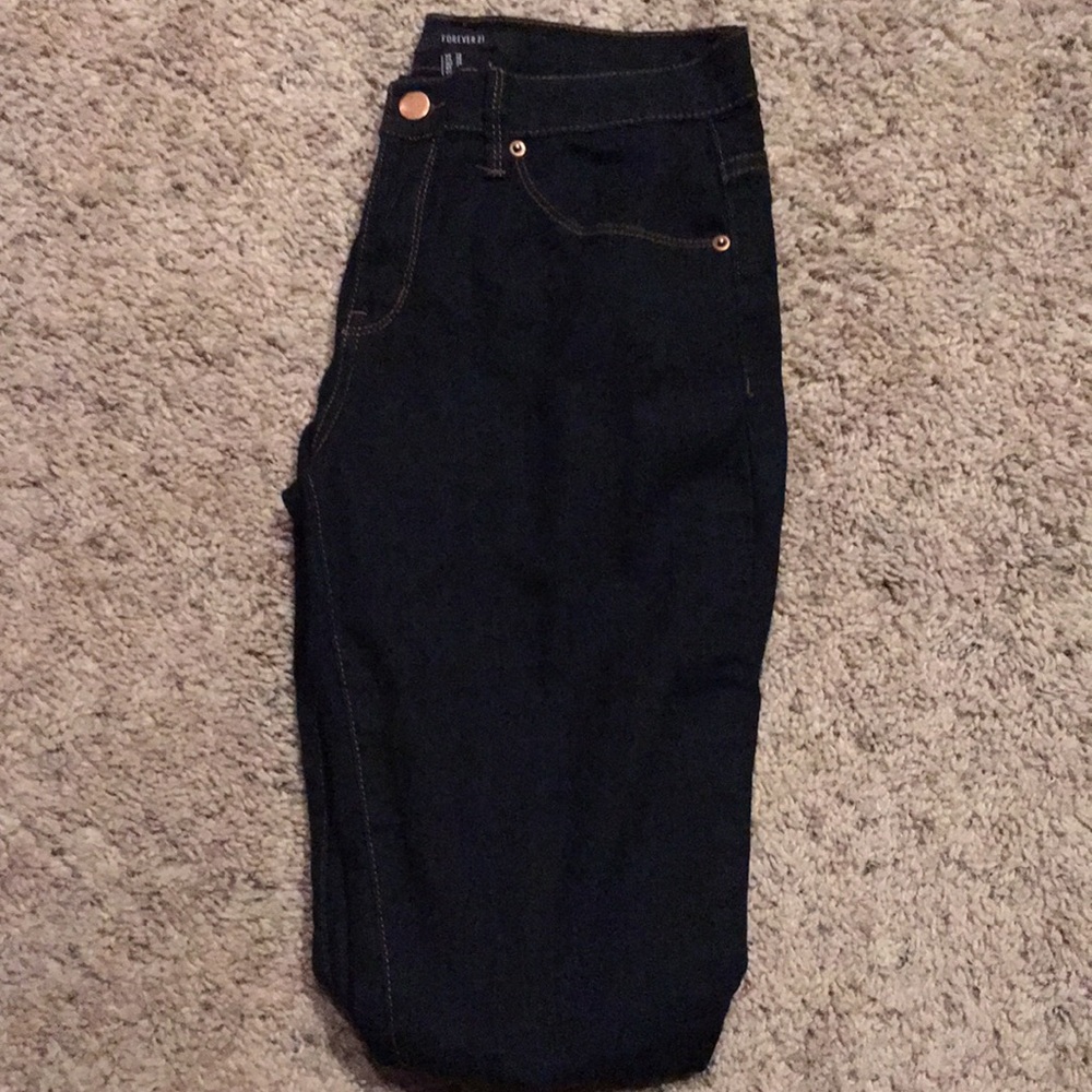 Forever 21 dark denim skinny jeans
